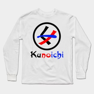 Female Ninja Kunoichi くノ一 Long Sleeve T-Shirt